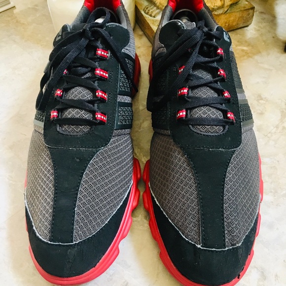 FJ FootJoy Superlites Black Red Gray Spikeless 58123 Mens Golf Shoes US 12M - Picture 5 of 10